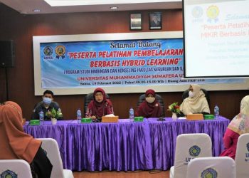 Prodi BK FKIP UMSU Laksanakan Pelatihan Pembelajaran Mikir Berbasis Hybrid Learning