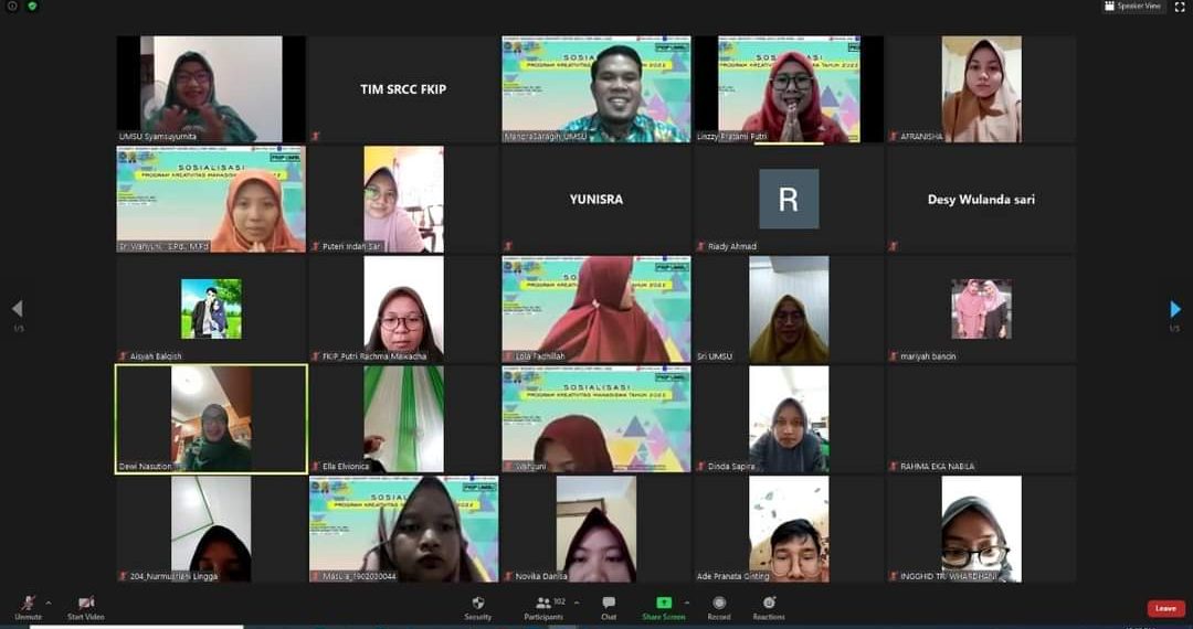Team PKM FKIP UMSU Sosialisasi Program Kreativitas Mahasiswa Tahun 2022