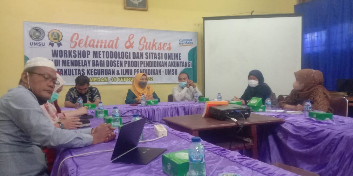 FKIP UMSU Adakan Workshop Metodologi dan Sitasi Online Melalui Mendeley Bagi Dosen Prodi Akuntansi FKIP UMSU