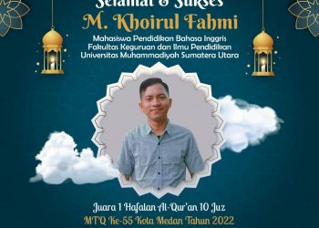 Mahasiswa FKIP UMSU Torehkan Prestasi di MTQ Kota Medan Ke 55