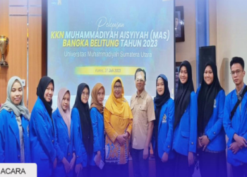 FKIP UMSU Lepas 9 Mahasiwa Prodi Pendidikan Bahasa Inggris Ikuti KKN Muhammadiyah Aisyiyah di Bangka Belitung