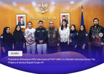 Perpisahan Mahasiswa KKN Internasional FKIP UMSU di Sekolah Indonesia Davao City Philipina disambut Bapak Konjen RI