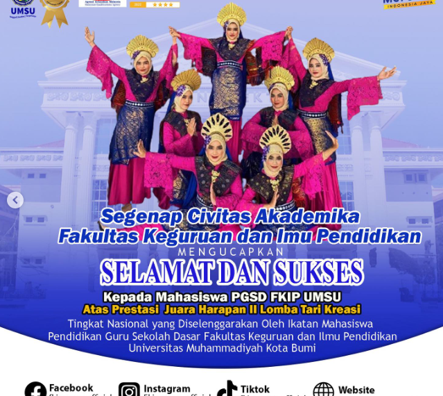 Mahasiswa Pendidikan Guru Sekolah Dasar Meraih Juara Harapan II Lomba Tari Kreasi Tingkat Nasional