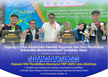 HMJ Pendidikan Akuntansi Atas Diraihnya 2 Kategori Penghargaan di Abdidaya pada Program PPK Ormawa Kementerian Pendidikan dan Kebudayaan di Universiras Jember 2023
