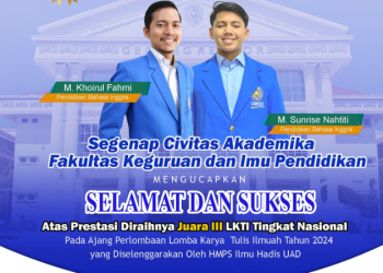 Mahasiswa FKIP UMSU Meraih Juara III LKTI Tahun 2024 Yang Diselenggarakan Oleh HMPS Ilmu Hadis UAD